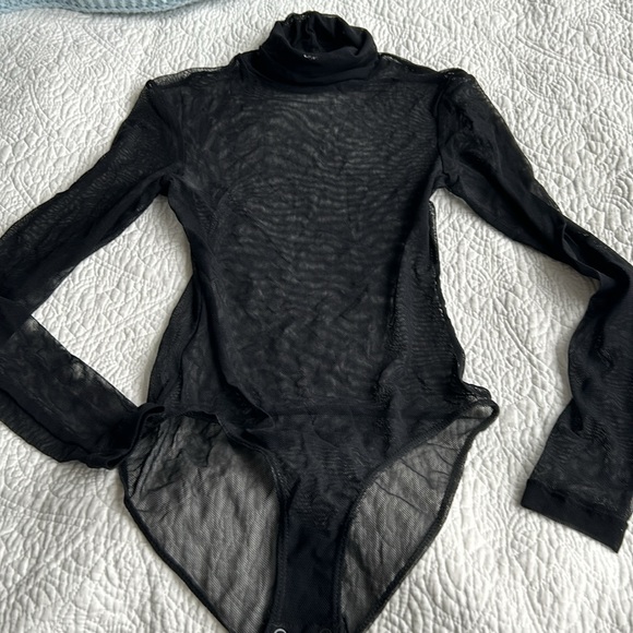 American apparel, mesh, see-through bodysuit size extra small - Picture 2 of 7